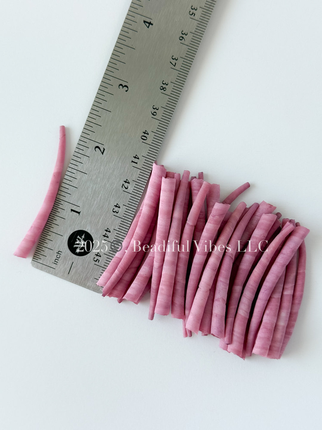 Mulberry Pink-LRG Dentalium Shells