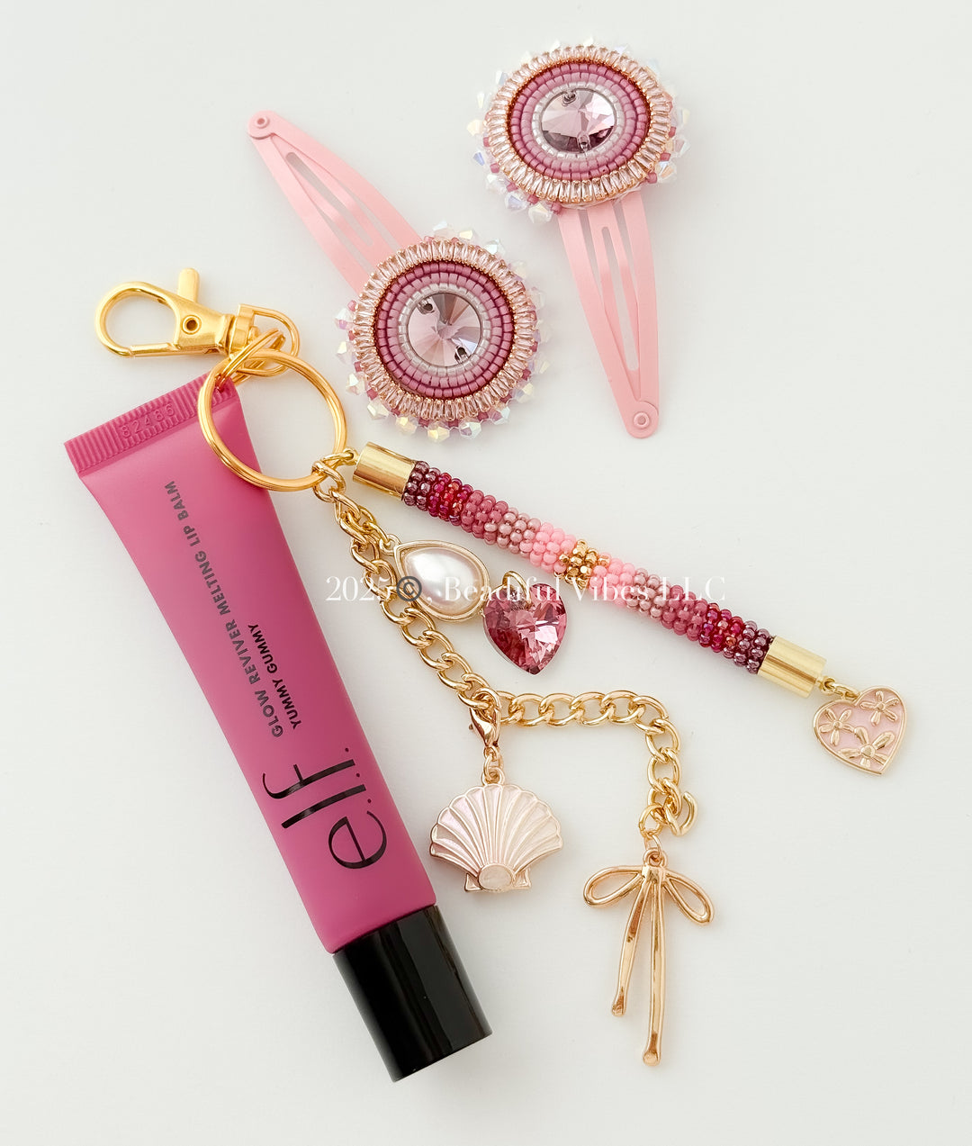 Yummy Gummy Hair Clips & Lip Keychain