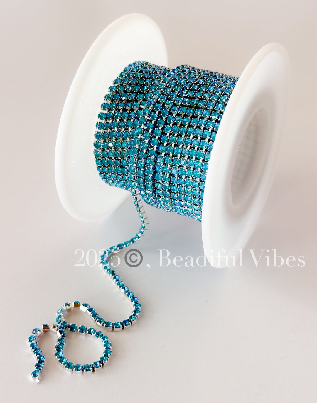 Teal Green & Silver