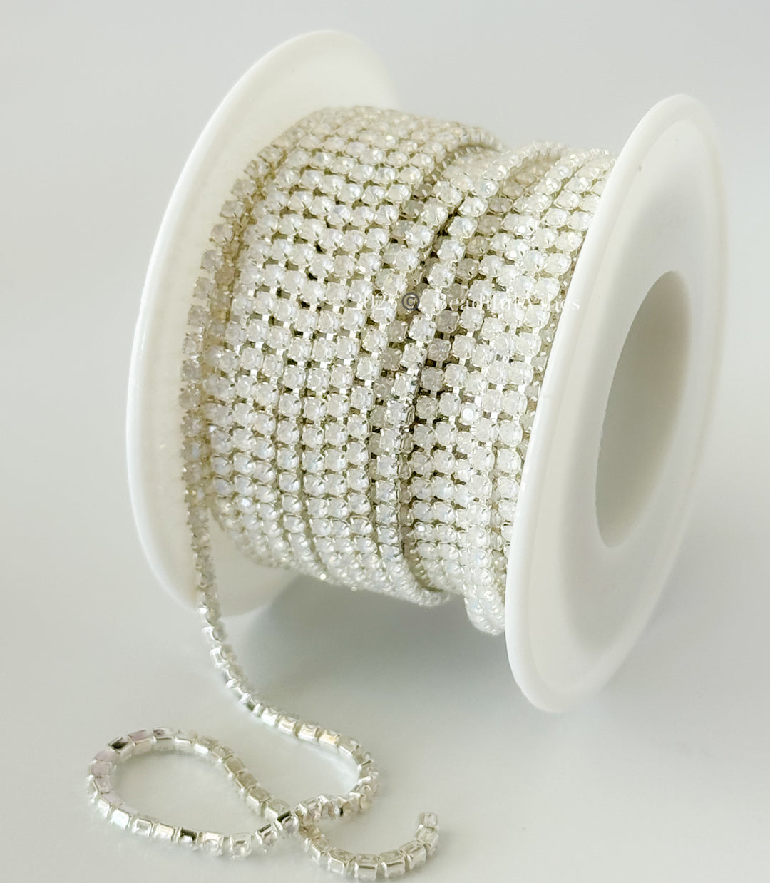 Cream Mocha Rhinestone Chain