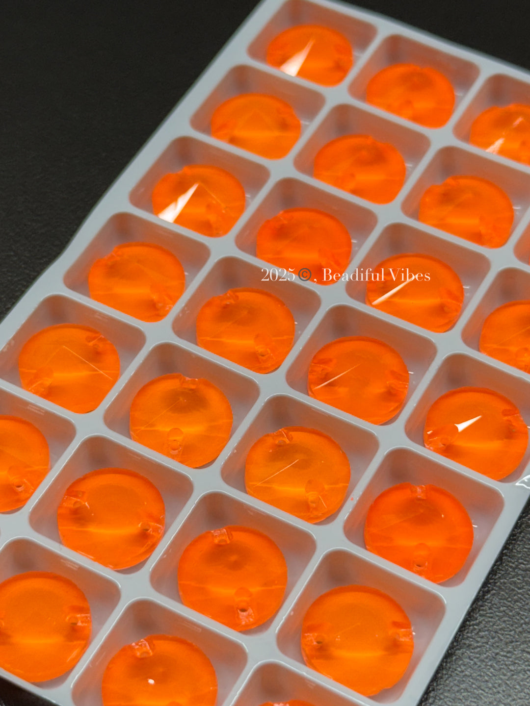 Neon Orange K9 Glass Crystals