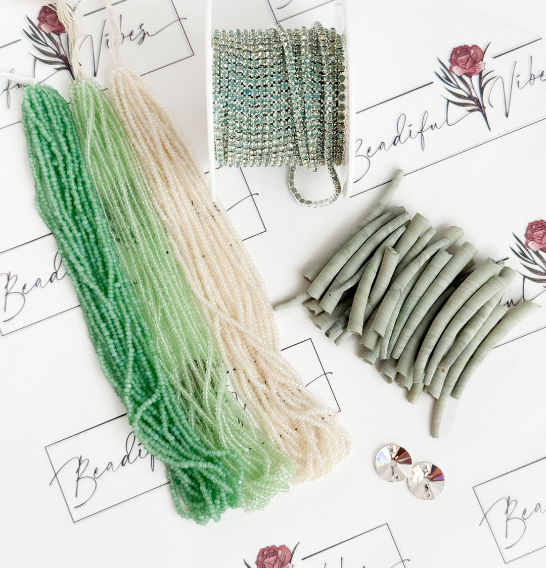 Creme Mint Dentalium Set
