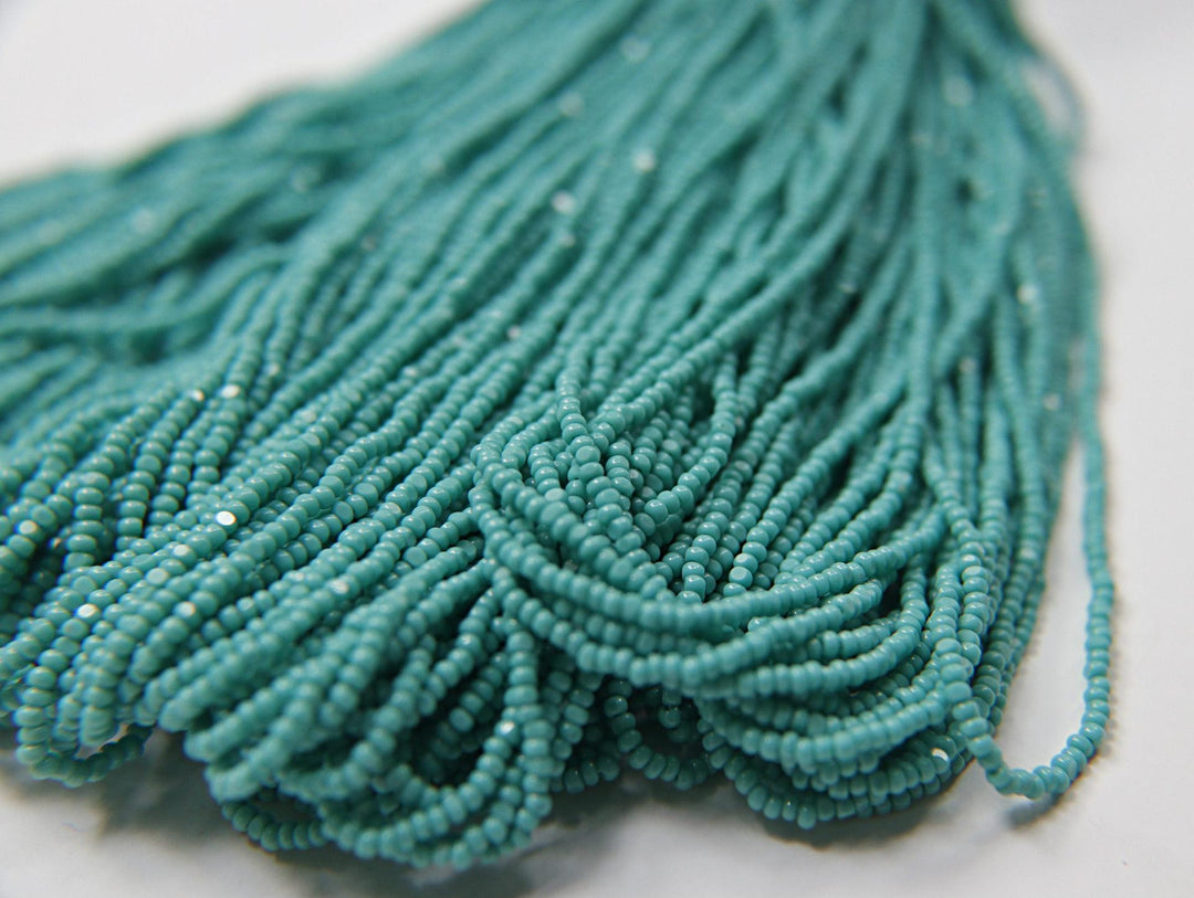 Opaque Aqua Green SHEEN BEADS