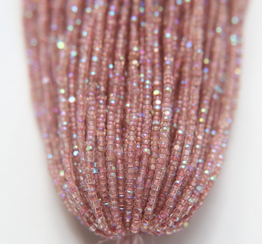 sheen Charlotte cut beads neon pink ab