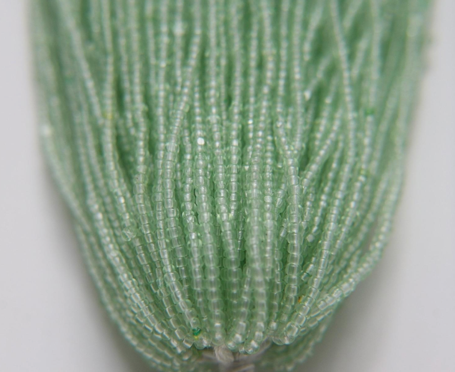 Charlotte cut seed beads light green