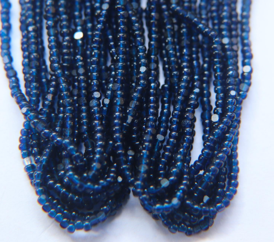 Charlotte cut beads blue