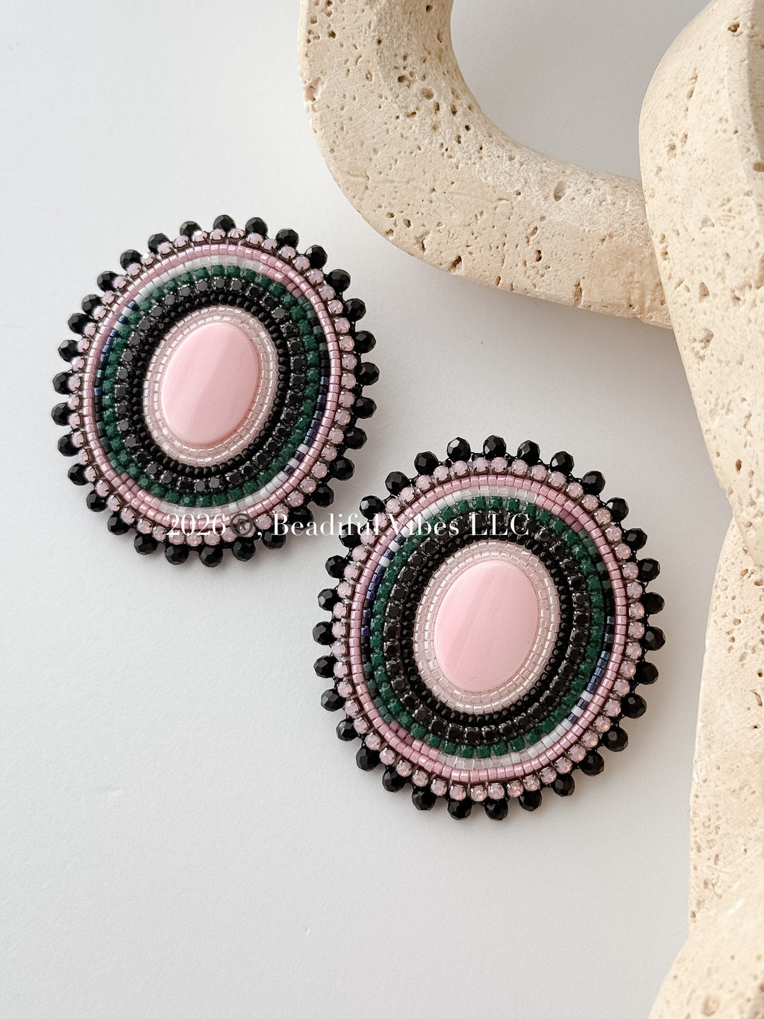 Pink Conch Earrings