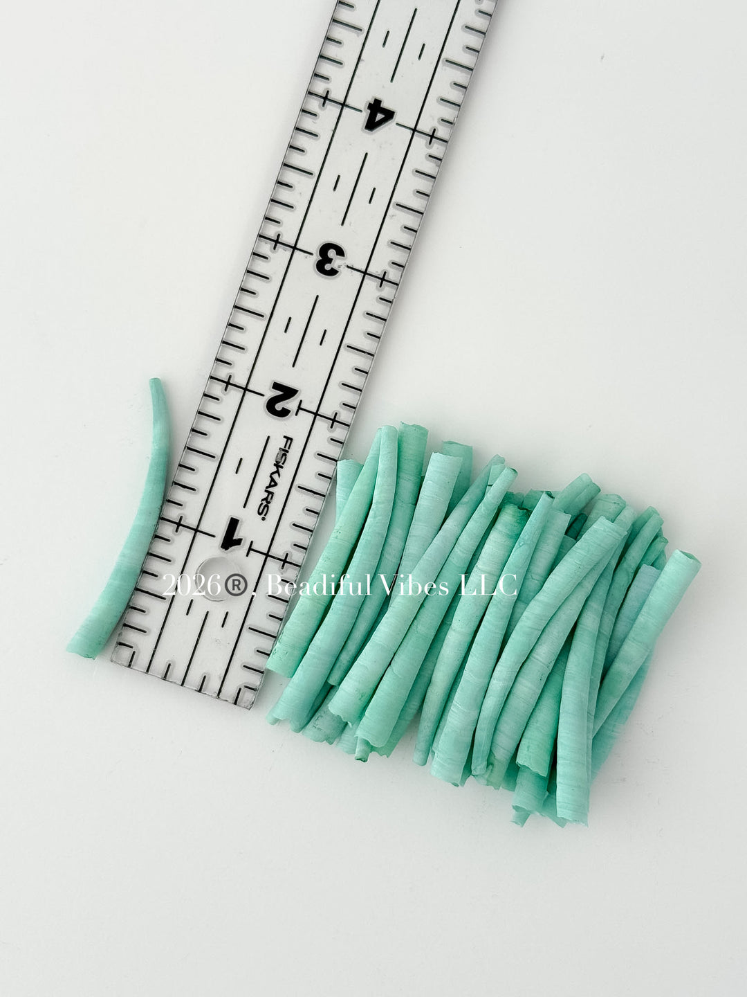 Confetti Basket Green.2-Dentalium Shells