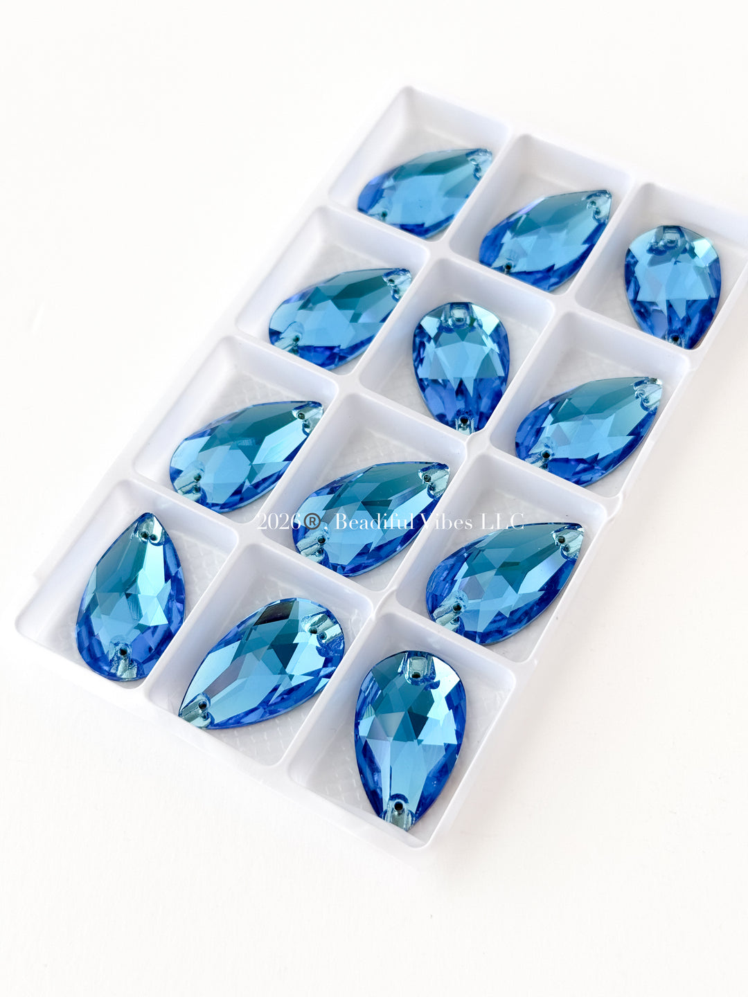 Aquamarine-K9 28*17 Pear Shape