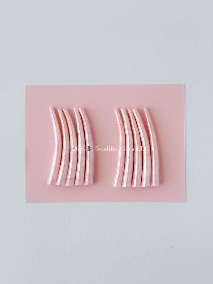 Pink Pearl Dentalium Shells-Set of 10