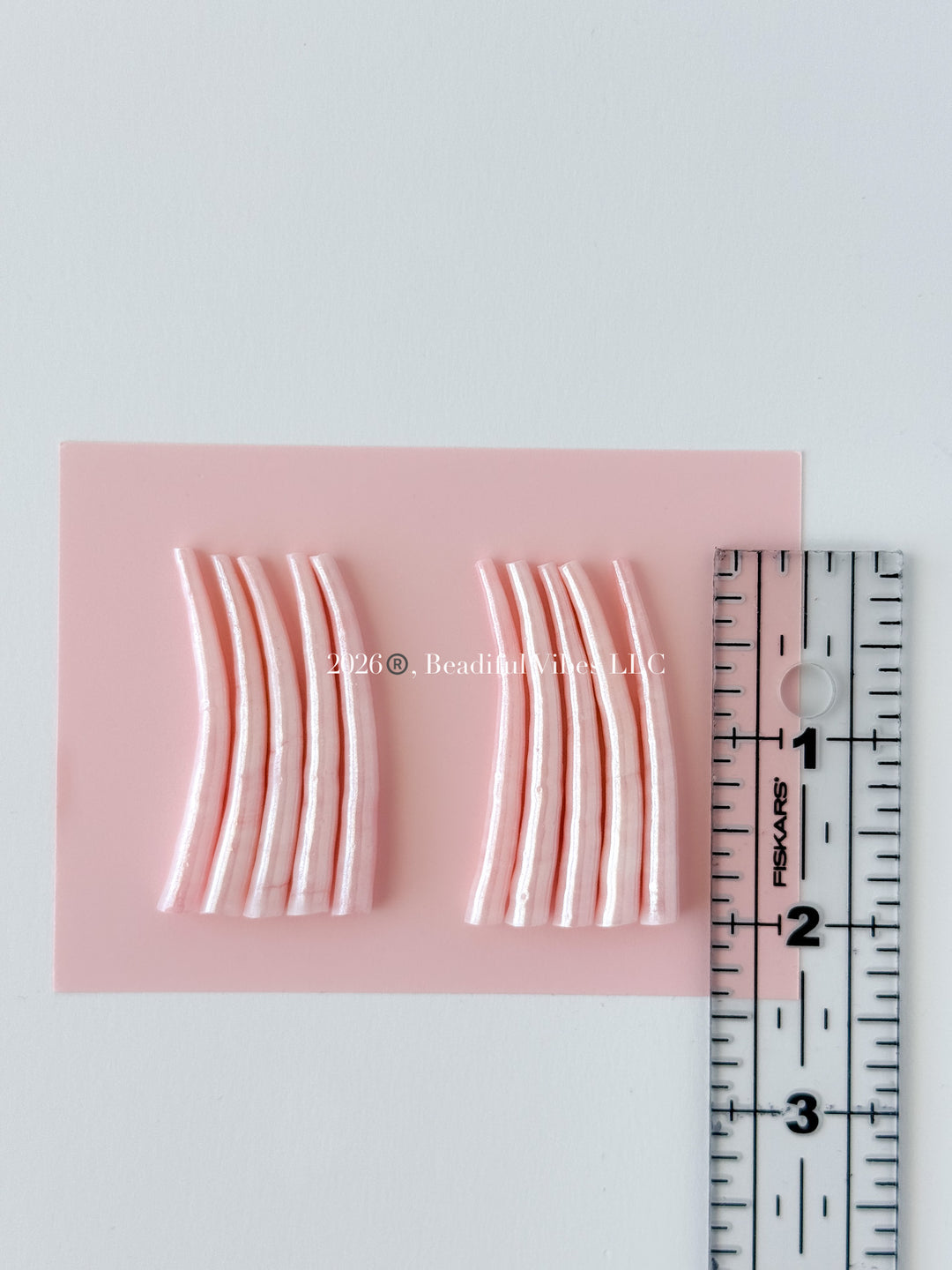 Pink Pearl Dentalium Shells-Set of 10