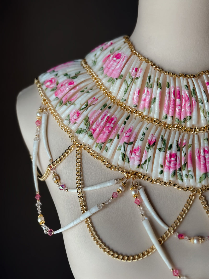 handprinted jewelry with shells