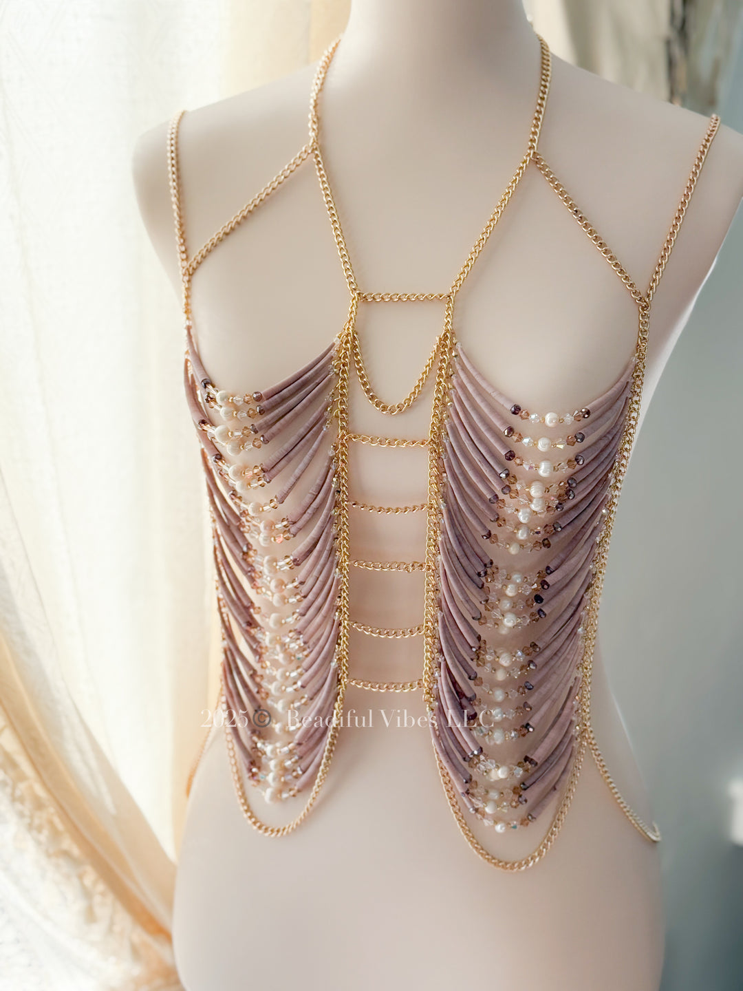 Lavender Dentalium Body Jewelry