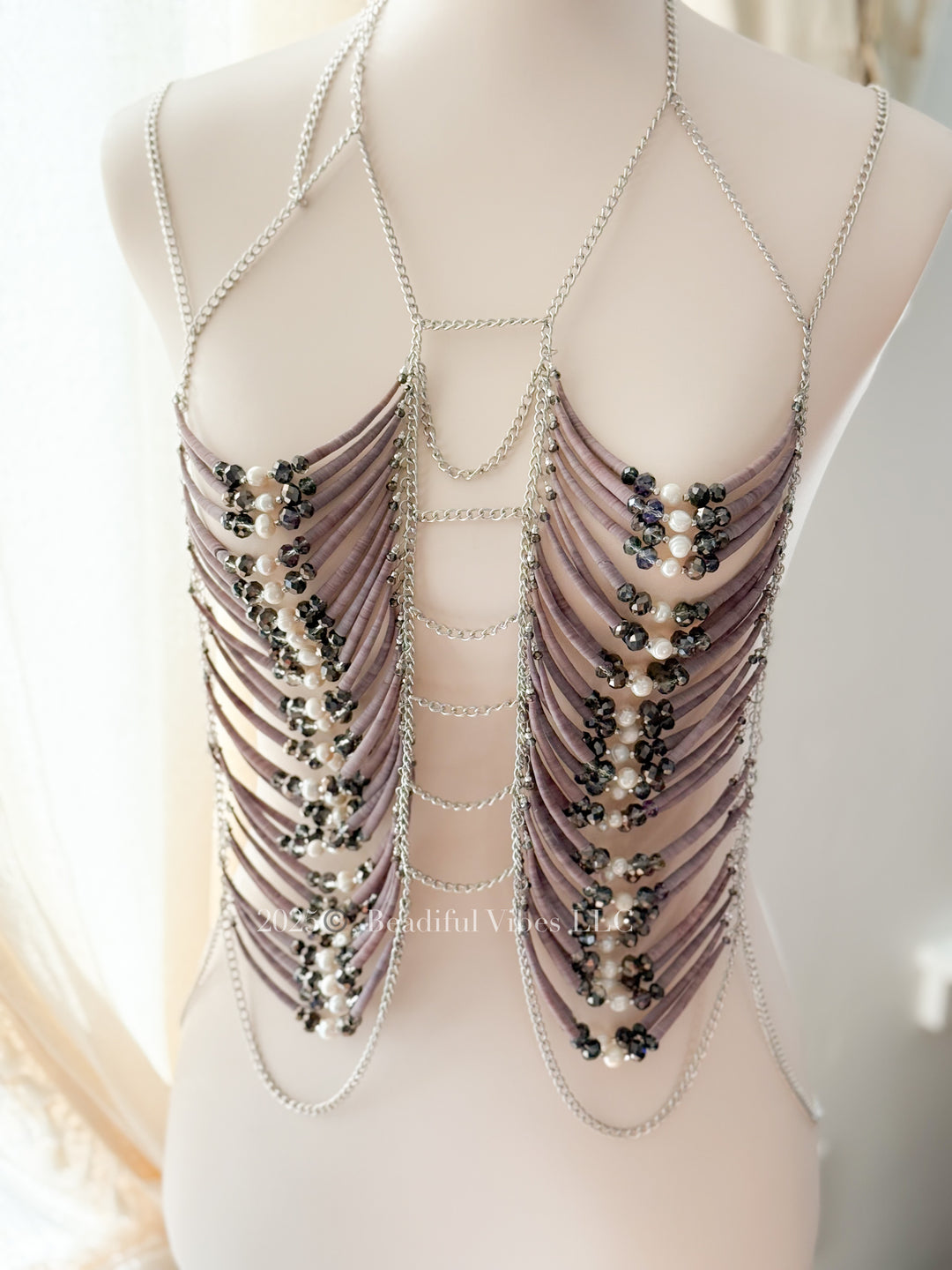 Plum Dentalium Body Jewelry