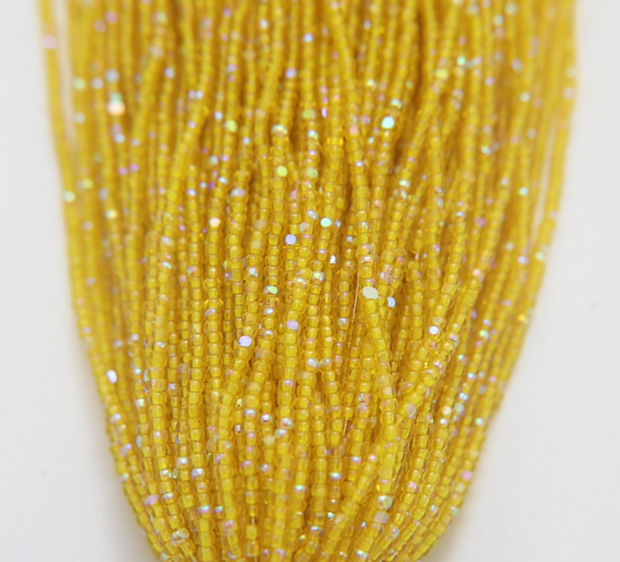 Charlotte cut beads yellow ab