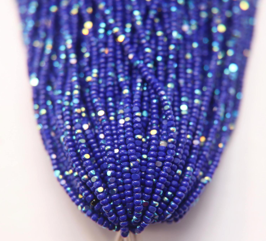 Charlotte cut beads blue