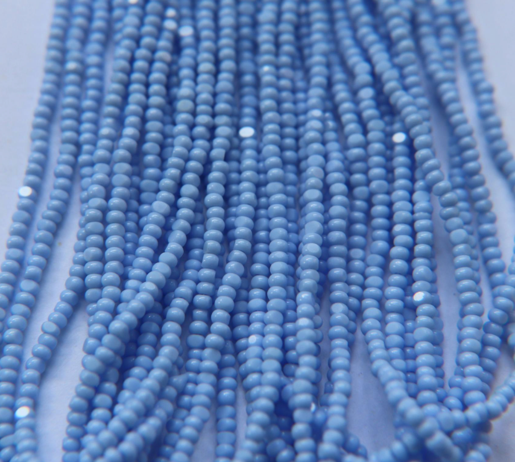 pale blue Charlotte cut beads