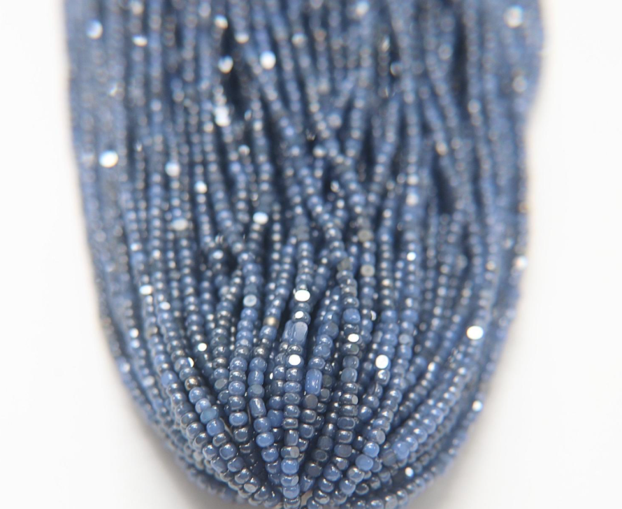 Charlotte cut beads blue