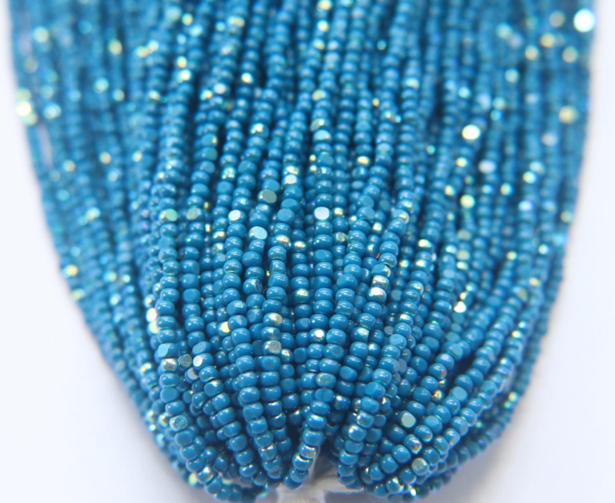 Charlotte cut beads blue