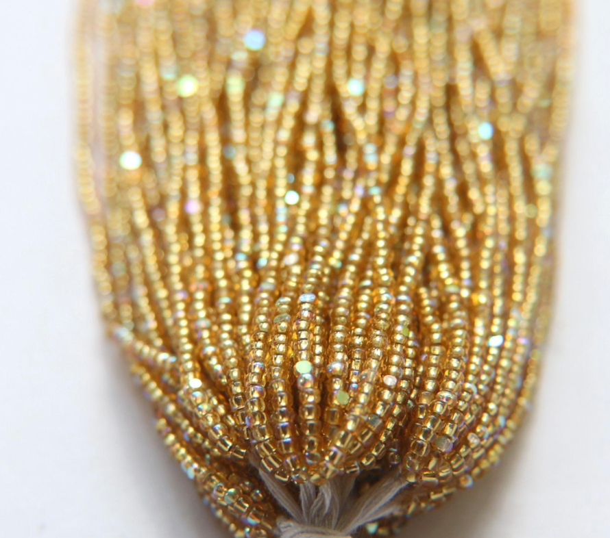 Charlotte cut beads gold