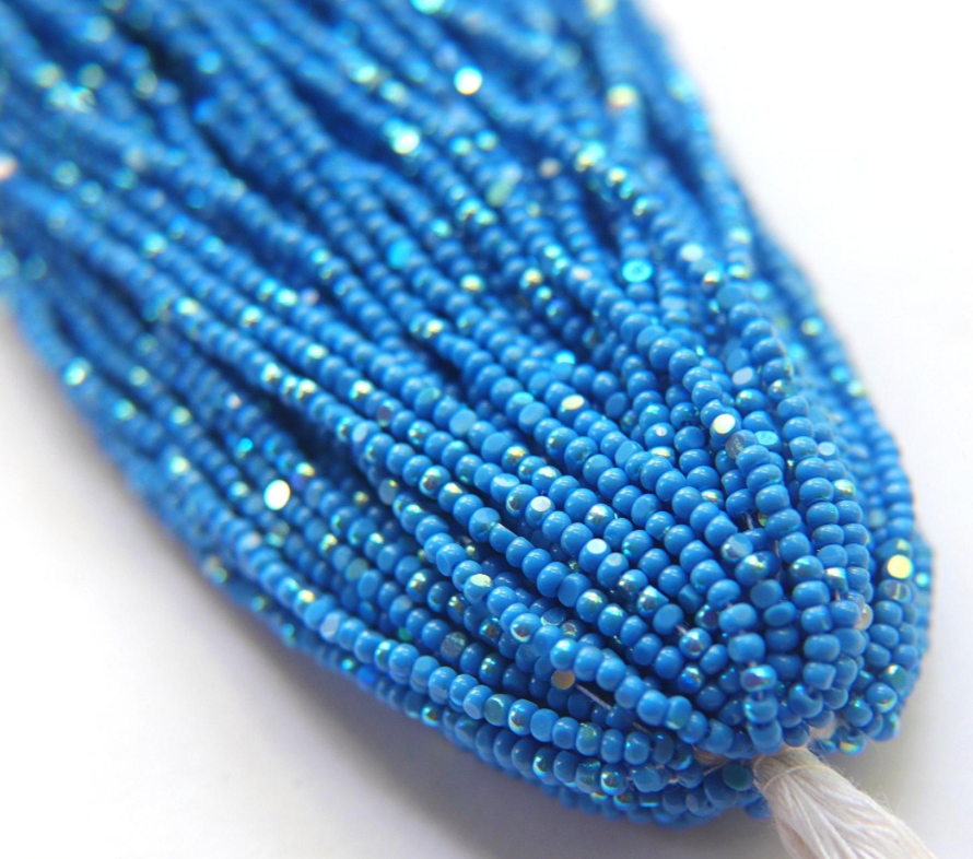 Charlotte cut beads blue ab