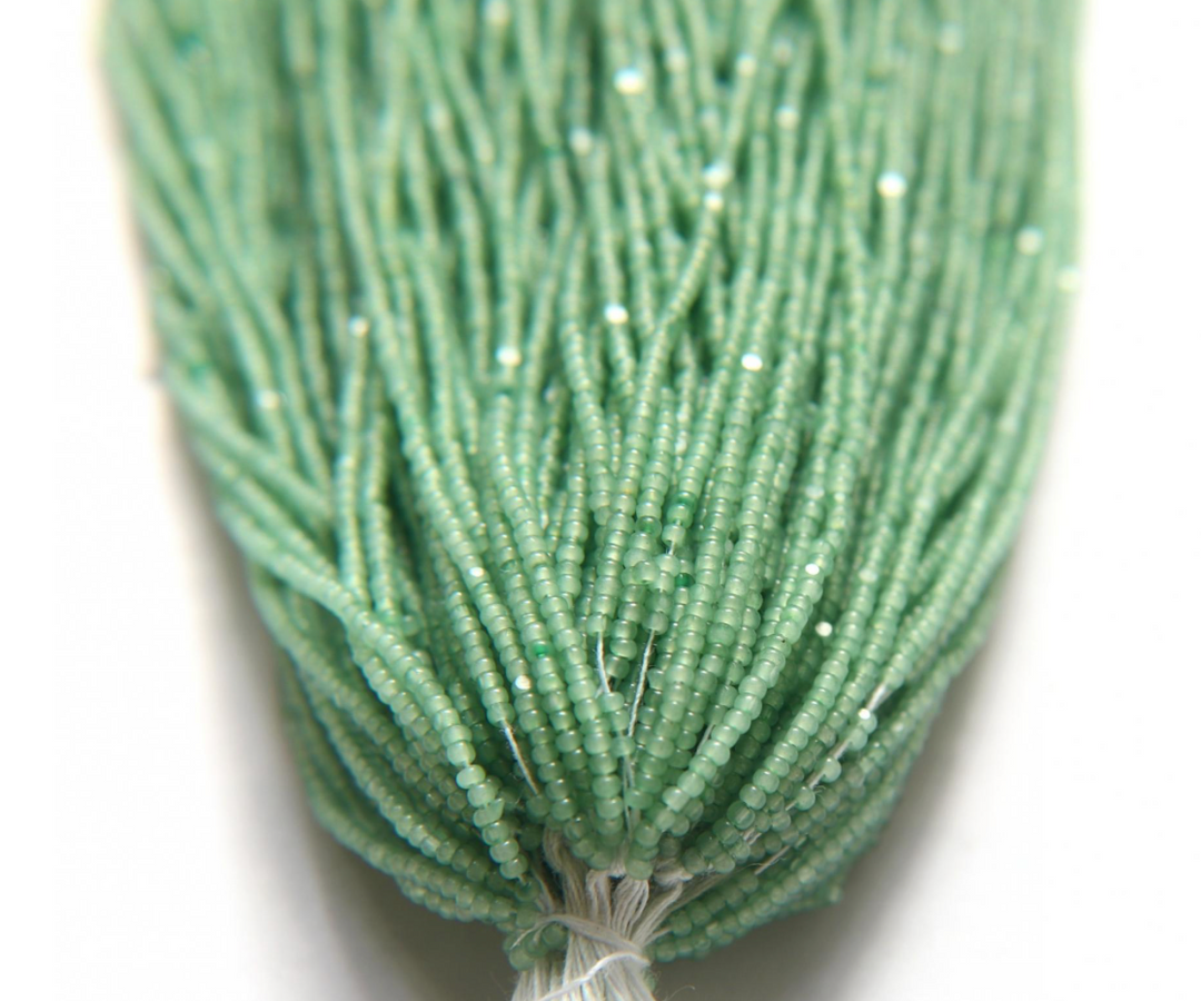 Dark Sage Opal-SHEEN Charlotte Cut Beads