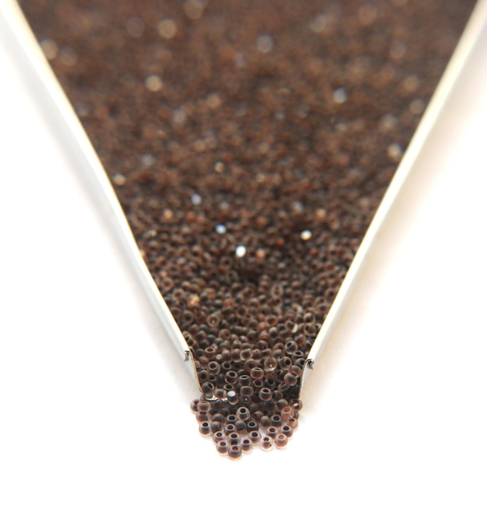 Matte Mocca Lined-SHEEN Charlotte Cut Beads