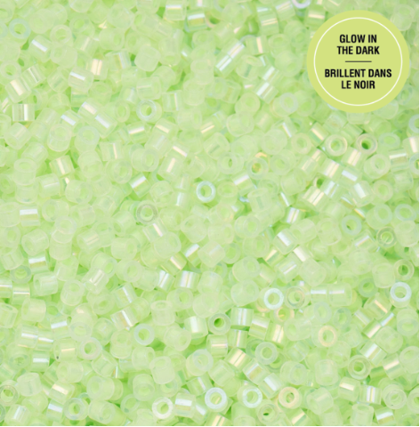 Glow in The Dark Cylin Beads Set-11/0