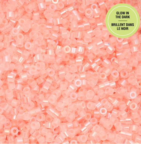 Glow in The Dark Cylin Beads Set-11/0