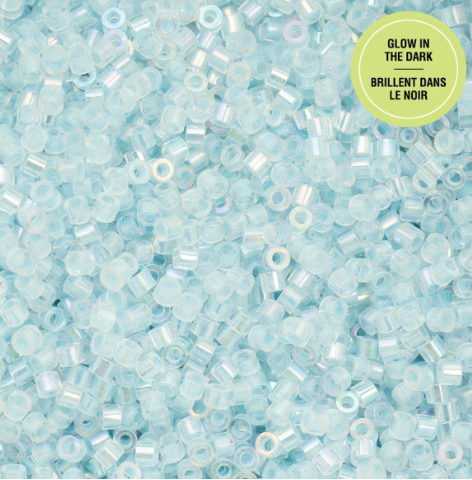 Glow in The Dark Cylin Beads Set-11/0