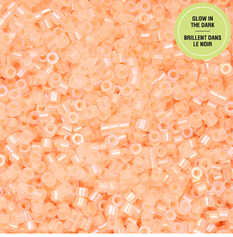 Glow in The Dark Cylin Beads Set-11/0