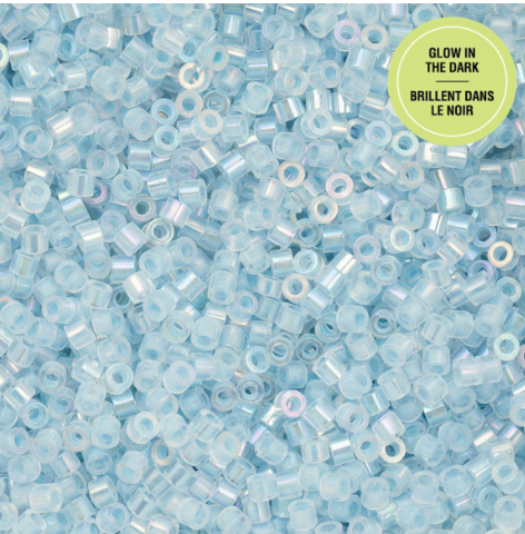 Glow in The Dark Cylin Beads Set-11/0