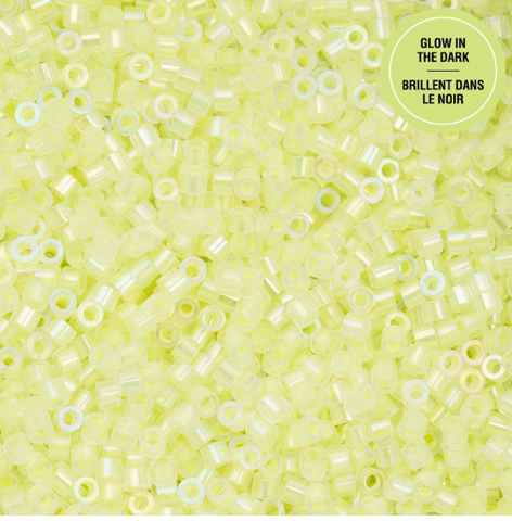 Glow in The Dark Cylin Beads Set-11/0