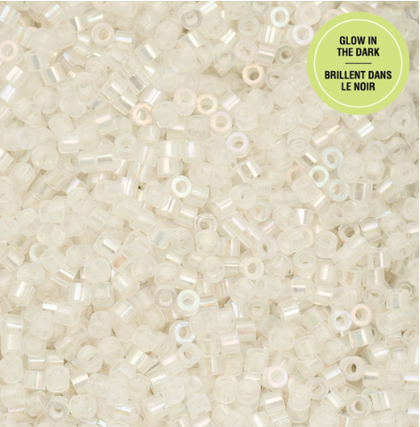 Glow in The Dark Cylin Beads Set-11/0